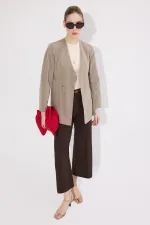 PANTALONS EN CRÊPE CÔTELÉS