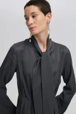 BELTED PLEATED DRESS BELTED PLEATED DRESS