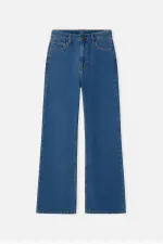 WIDE-LEG DENIM PANTS