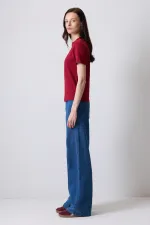 T-SHIRT 100% COTON À MANCHES COURTES ET COUPE CLASSIQUE