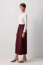 CRUSHED SATIN SKIRT CRUSHED SATIN SKIRT