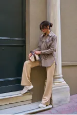 SHIRT WITH CONTRAST EMBROIDERY