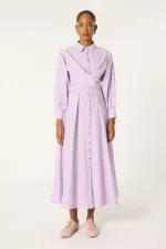 FRONT-TIE SHIRT DRESS