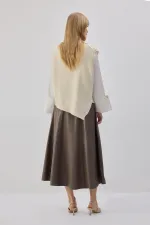 ASİMETRİK KESİM TRİKO SÜVETER