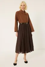 CHEMISE EN POPLINE ASYMÉTRIQUE