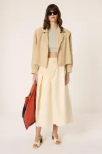 ELASTİK BEL ASTARLI ETEK