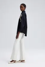 OVERSIZE SHIRT WITH EMBROIDERED FRONT