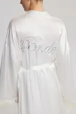 OTRİŞ DETAYLI SATEN BRIDE KİMONO