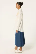 EMBROIDERED OVERSIZE LINEN SHIRT