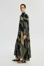 ABSTRACT PATTERNED DRESS ABSTRACT PATTERNED DRESS