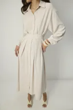 PİLELİ GÖMLEK ELBİSE