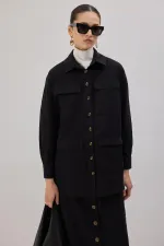 GABARDINE SHIRT WITH CARGO POCKETS GABARDINE SHIRT WITH CARGO POCKETS