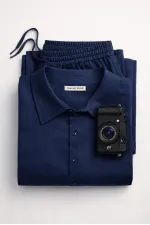 CHEMISE EN CRÊPE SURDIMENSIONNÉE