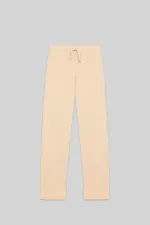 KNITTED PANTS WITH ELASTIC WAISTBAND