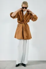 BELTED SHORT TRENCH COAT BELTED SHORT TRENCH COAT