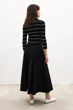 POLO YAKA ÇİZGİLİ TRİKO KAZAK