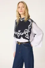 NAKIŞ YAKALI POPLİN GÖMLEK