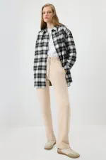 KNITTED PANTS WITH ELASTIC WAISTBAND