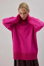 CONTRASTING COLORS KNITTED TUNIC