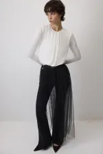 BÜZGÜLÜ ŞİFON ÇITÇITLI BODY