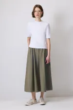 JUPE TISSÉE AVEC TAILLE FRONCÉE