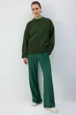 BELİ LASTİKLİ NERVÜRLÜ PANTOLON