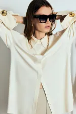 FLORAL LACE VISCOSE SHIRT