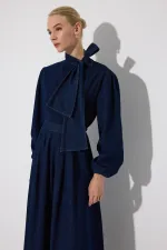 FİYONK DETAYLI DENİM TAKIM