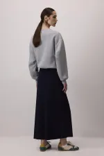 BASIC SKIRT WITH ELASTIC WAISTBAND BASIC SKIRT WITH ELASTIC WAISTBAND