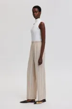 STRIPED PANTS WITH ELASTIC WAISTBAND