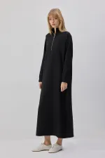 STRAIGHT-FIT DRESS WITH ZIPPER STRAIGHT-FIT DRESS WITH ZIPPER