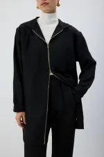 ZIPPED HOODED JACKET