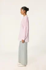 BALLOON SLEEVE STONE EMBELLISHED RELAX SHIRT