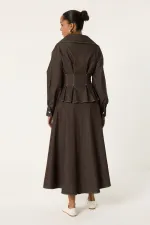 DENİM PİLELİ CEKET ETEK TAKIM