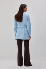 BELTED POPLIN SHIRT
