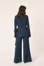 KEMER TASARIMLI GÖMLEK PANTOLON TAKIM