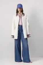 ETEK UCU VOLANLI GABARDİN CEKET