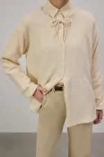 TIE-UP KNITTED CARDIGAN