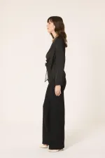 Tunique en satin à nouer sur le côté