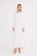 ASTARLI ŞİFON MAXİ ELBİSE