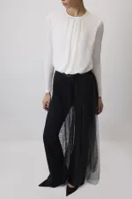 BÜZGÜLÜ ŞİFON ÇITÇITLI BODY