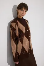 Gilet oversize à motif baklava Gilet oversize à motif baklava