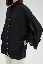SHIRT WITH LACE DETAILS SHIRT WITH LACE DETAILS