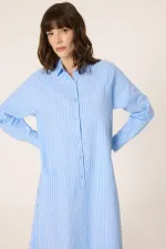 ROBE CHEMISE À RAYURES