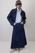 A KESİM DENİM ETEK