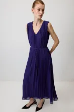 GILET PLISSÉ EN MOUSSELINE