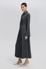 BELTED PLEATED DRESS BELTED PLEATED DRESS