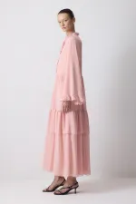 ŞİFON KATMANLI ELBİSE