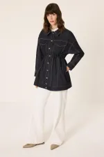 DİKİŞ DETAYLI DENİM CEKET