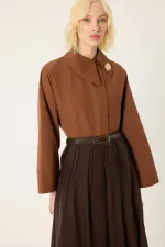 CHEMISE EN POPLINE ASYMÉTRIQUE